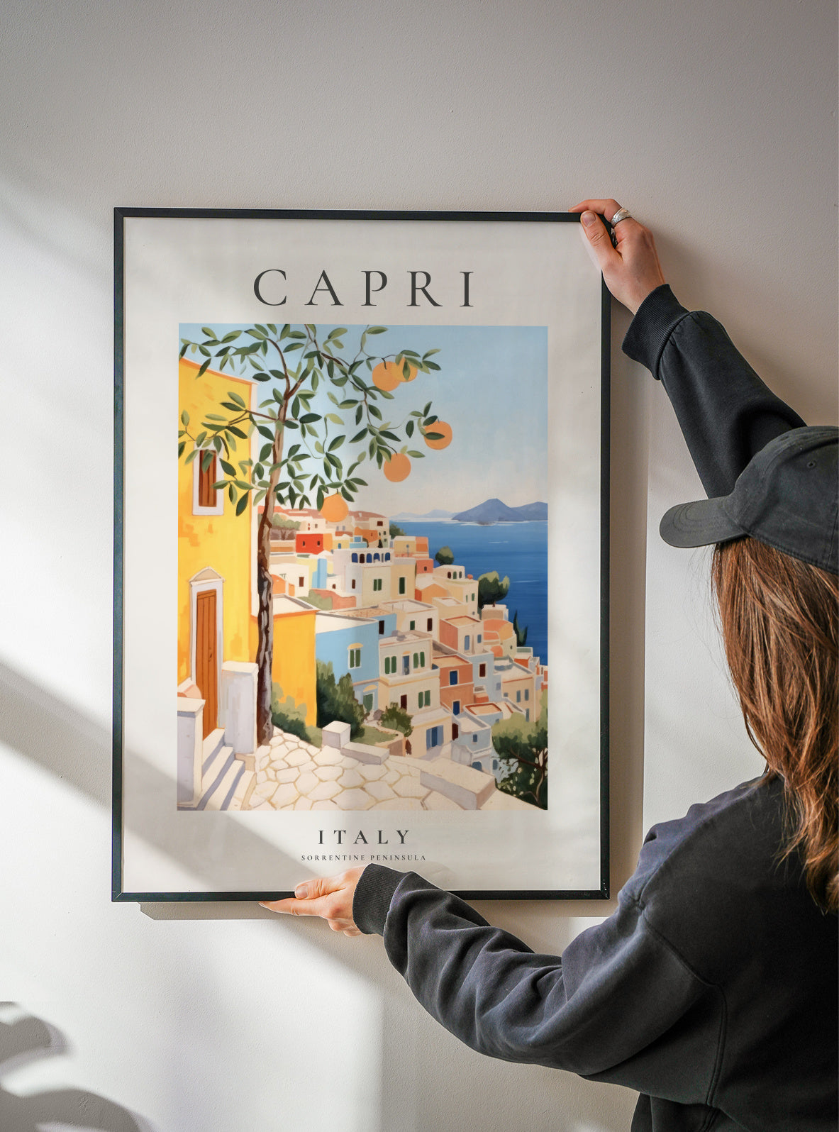 Capri, Italy - Framed poster detail