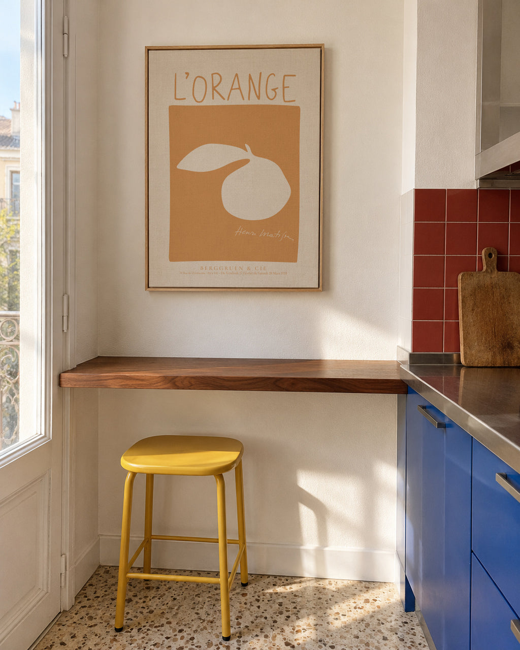 Henri Matisse, L’Orange - Framed canvas in an interior