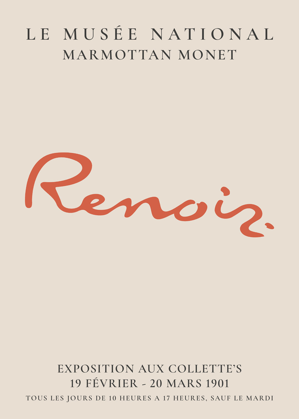 Pierre-Auguste Renoir Exhibition Poster