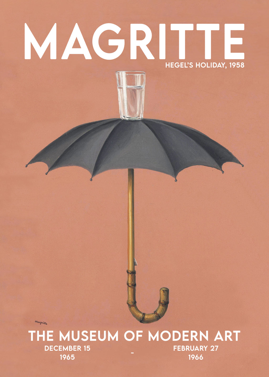 René Magritte, Les Vacances de Hegel - Unframed art print