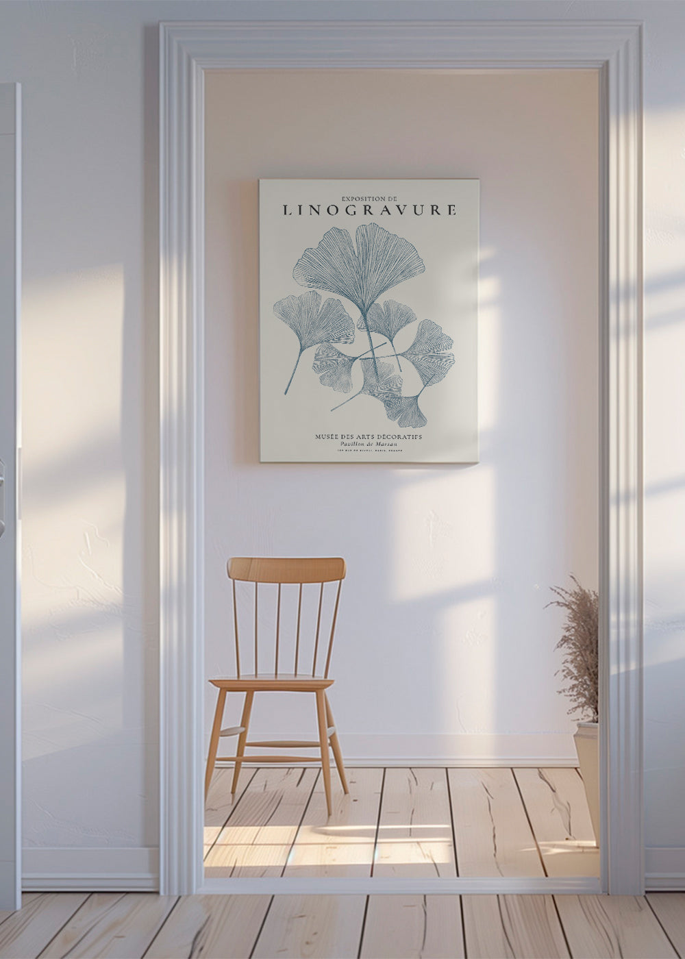 Exposition de linogravure, Ginkgo leaves