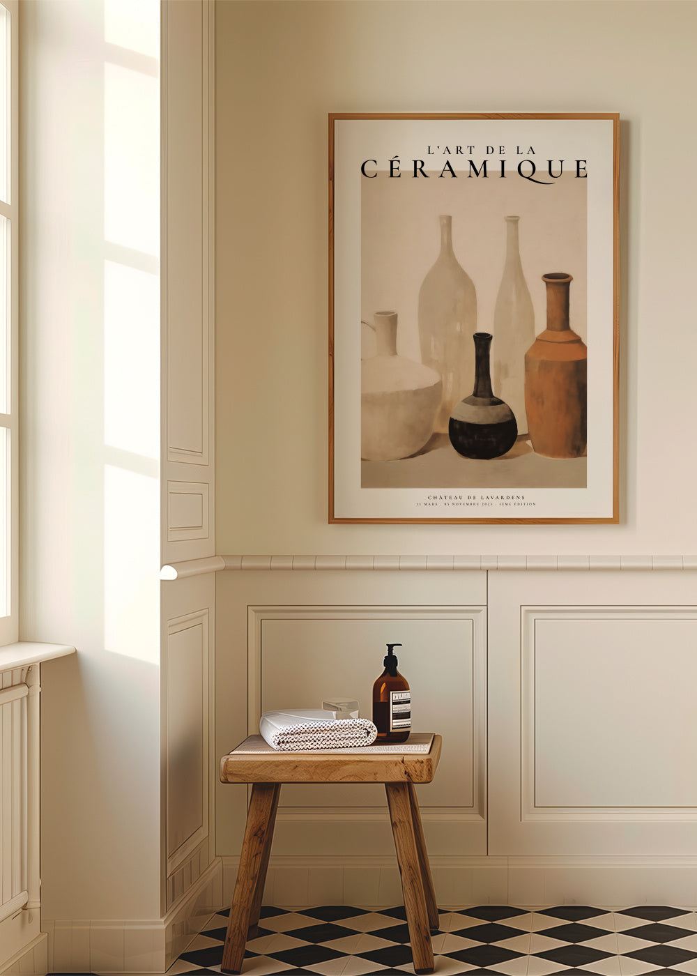 L'art de la céramique, Vases décoratifs - Framed poster in an interior