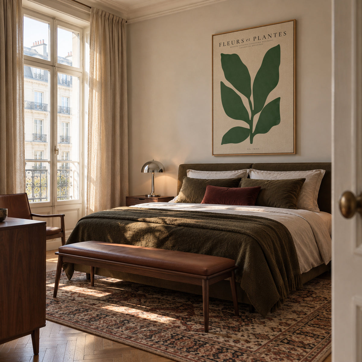 Botanical, Fleurs et plantes - Poster No. 7 - Framed canvas in an interior