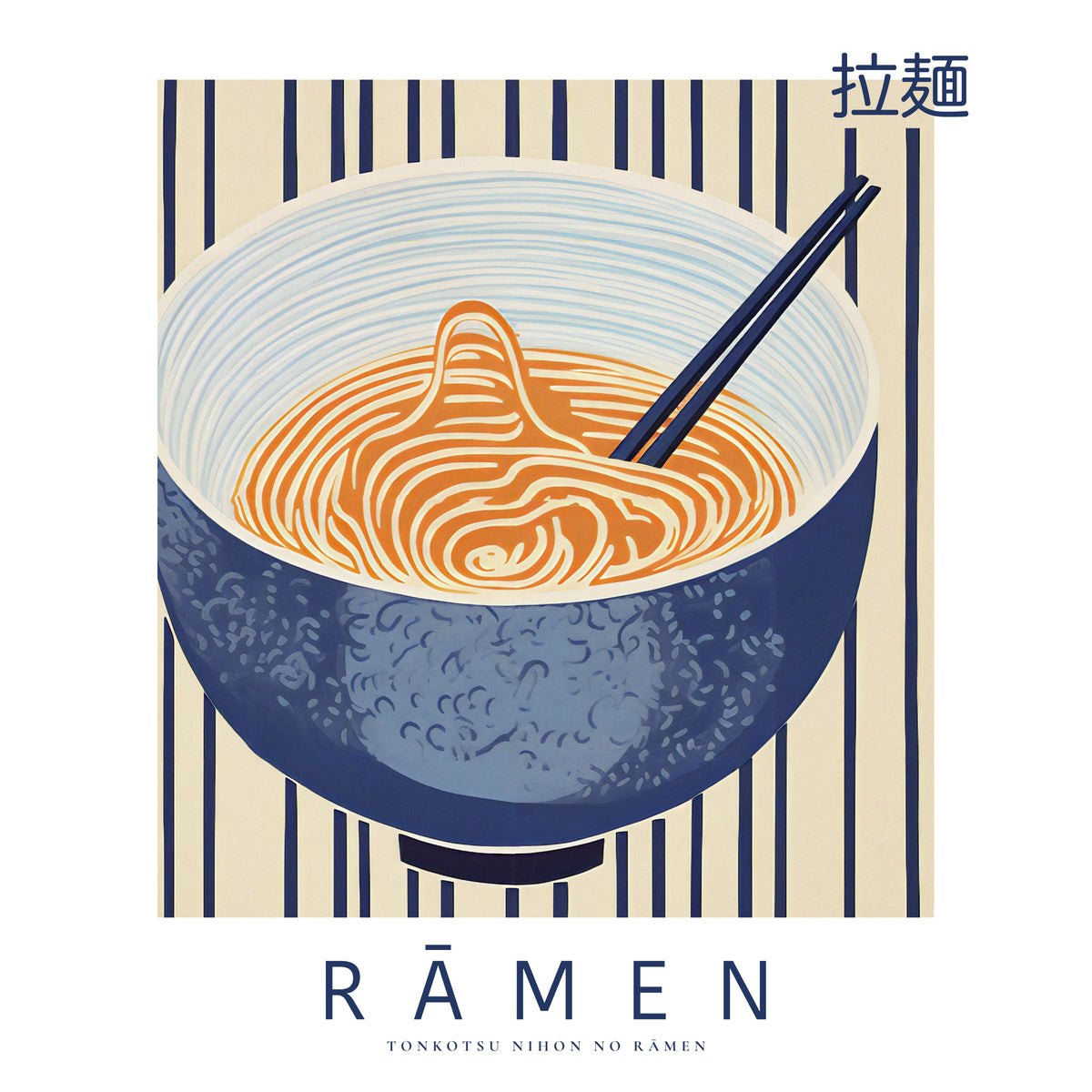 Ramen - SQUARE - Unframed art print