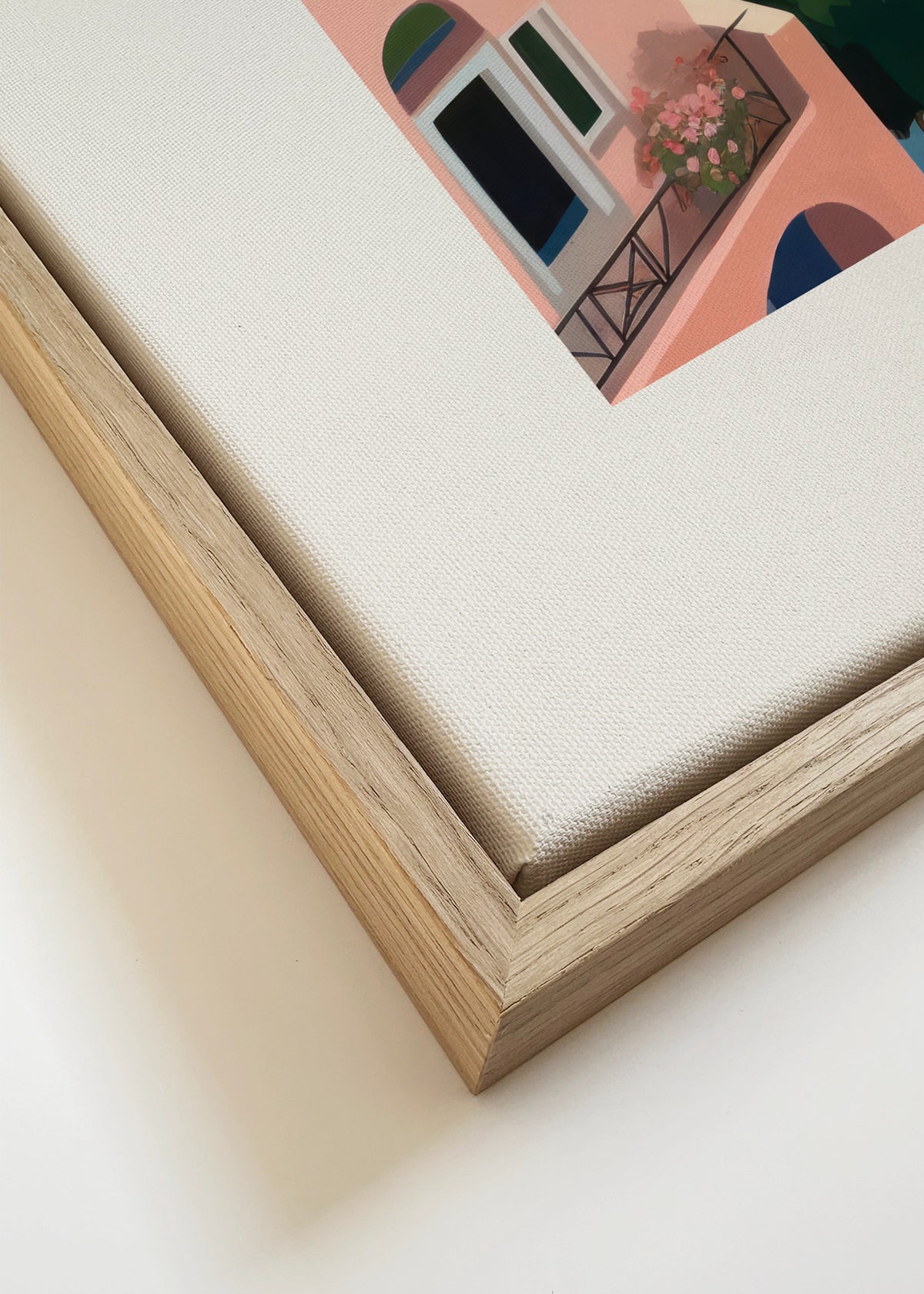 Santorini, Greece - SQUARE - Framed canvas detail