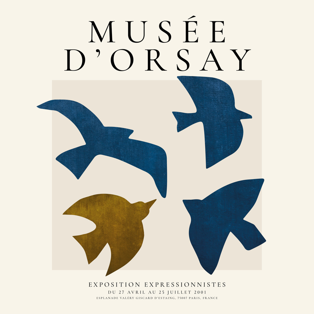 Musée d'Orsay Exhibition Poster - SQUARE - Unframed art print