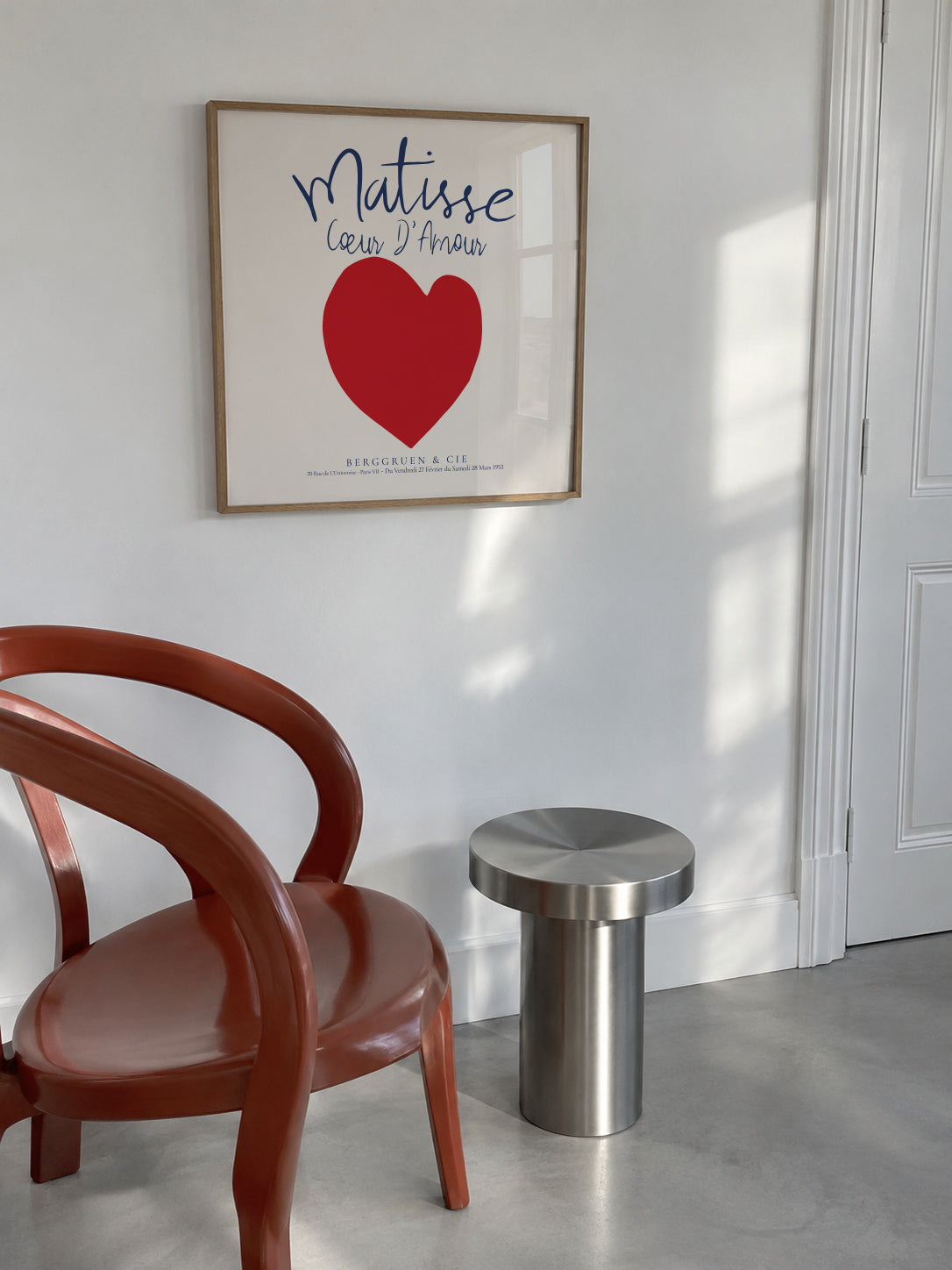 Henri Matisse, Coeur d'amour - SQUARE - Framed poster in an interior