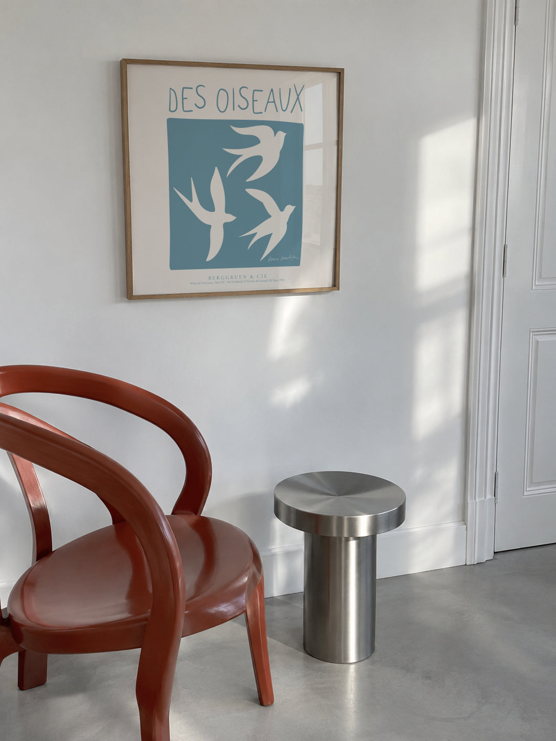 Henri Matisse,Des Oiseaux - SQUARE - Framed poster in an interior