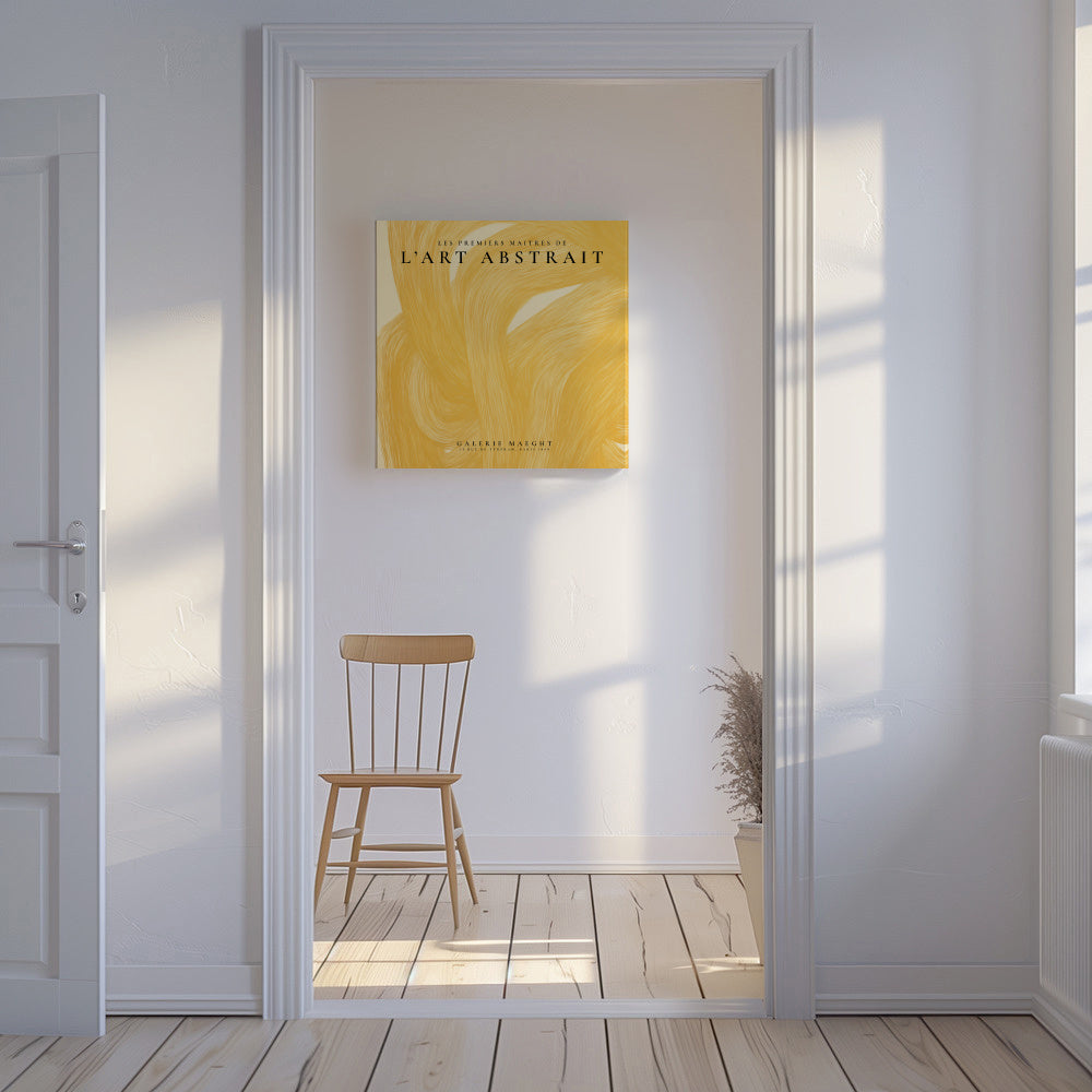 L’Art Abstrait, La Galerie Maeght Exhibition Poster - SQUARE - Unframed canvas in an interior