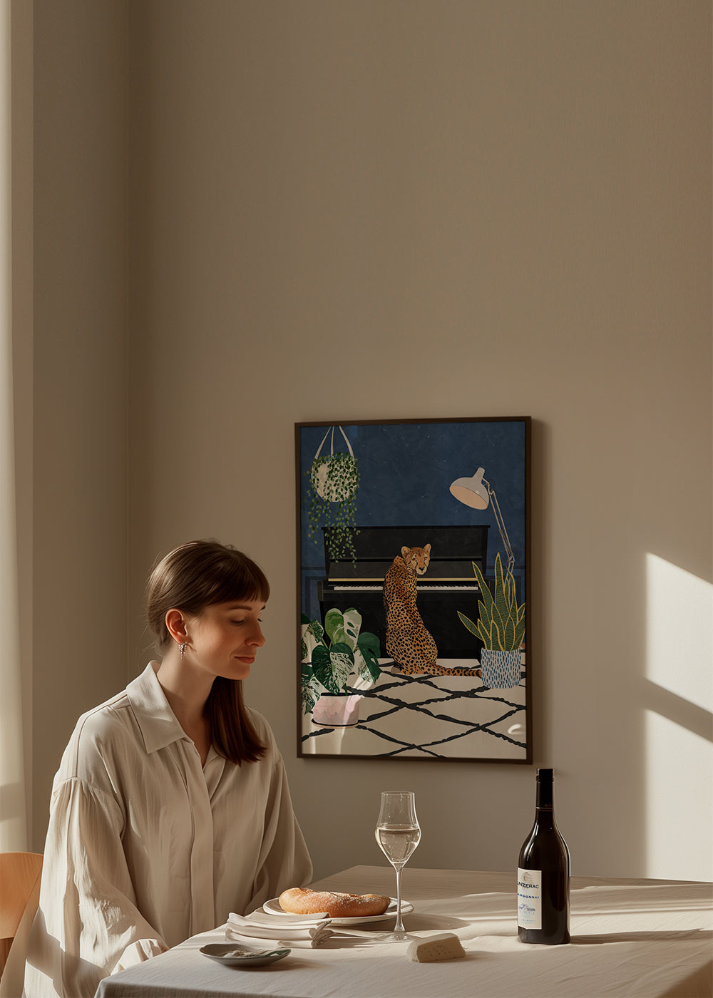 Cheetah plays the piano