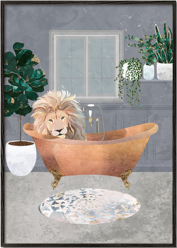 Lux Lion in the copper bath