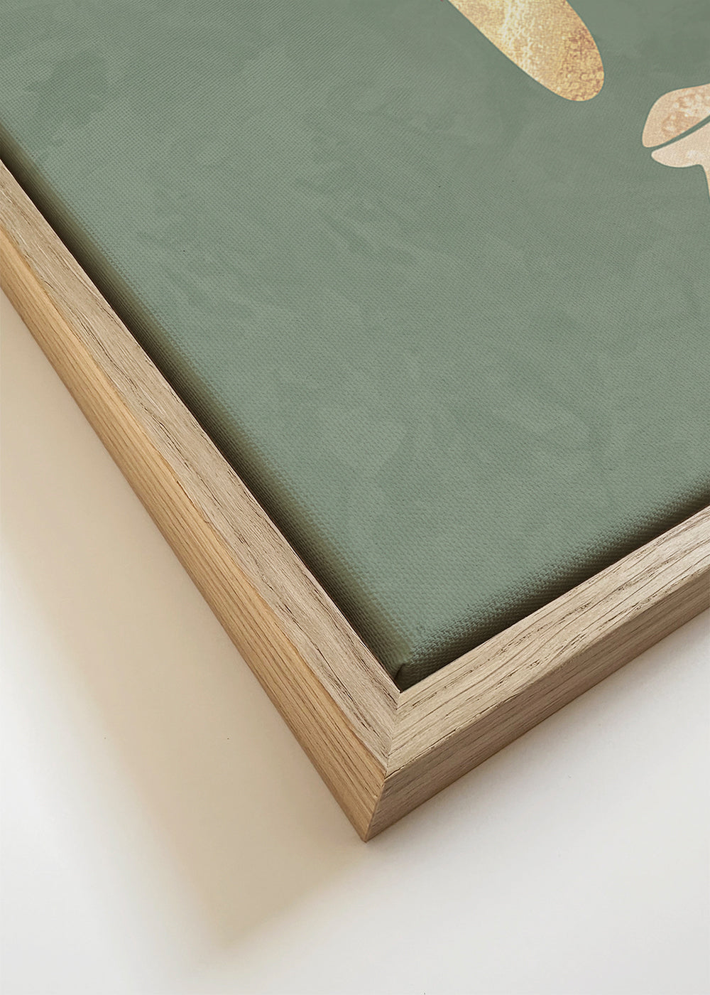 Gold Koi Fish sage green 1