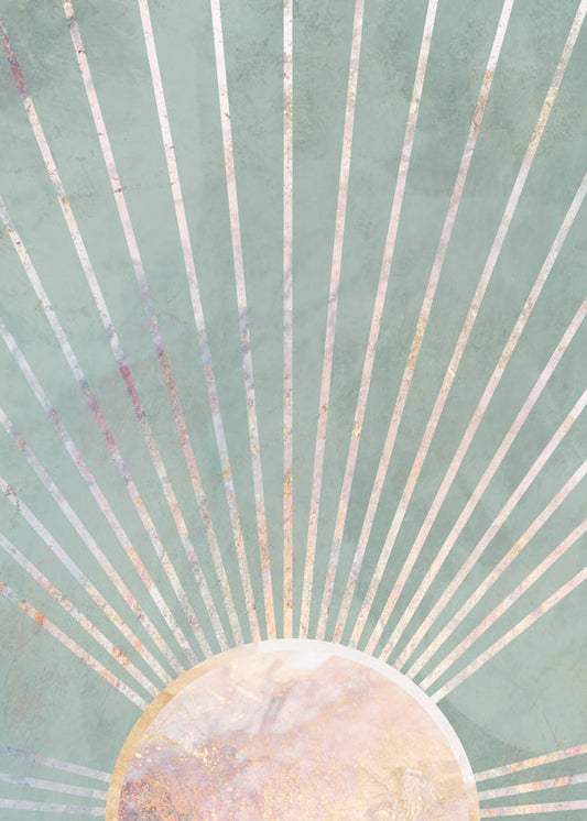 Sage green Boho Sunrise 1