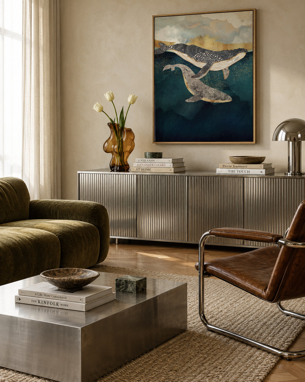 Bond II - Framed canvas in an interior