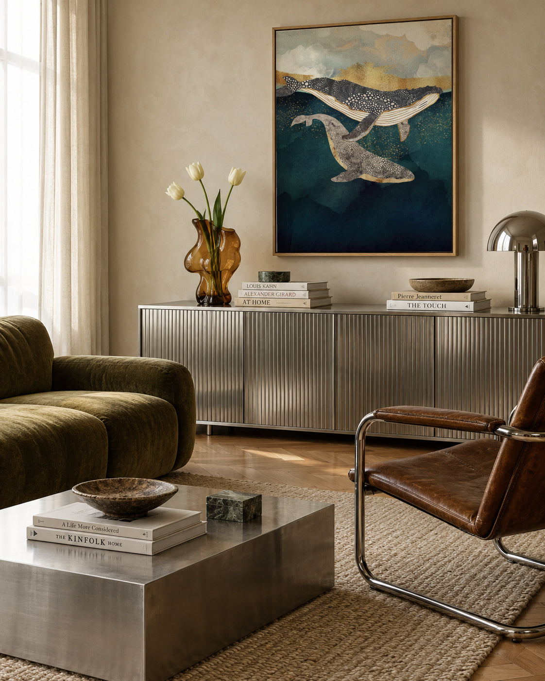 Bond II - Framed canvas in an interior