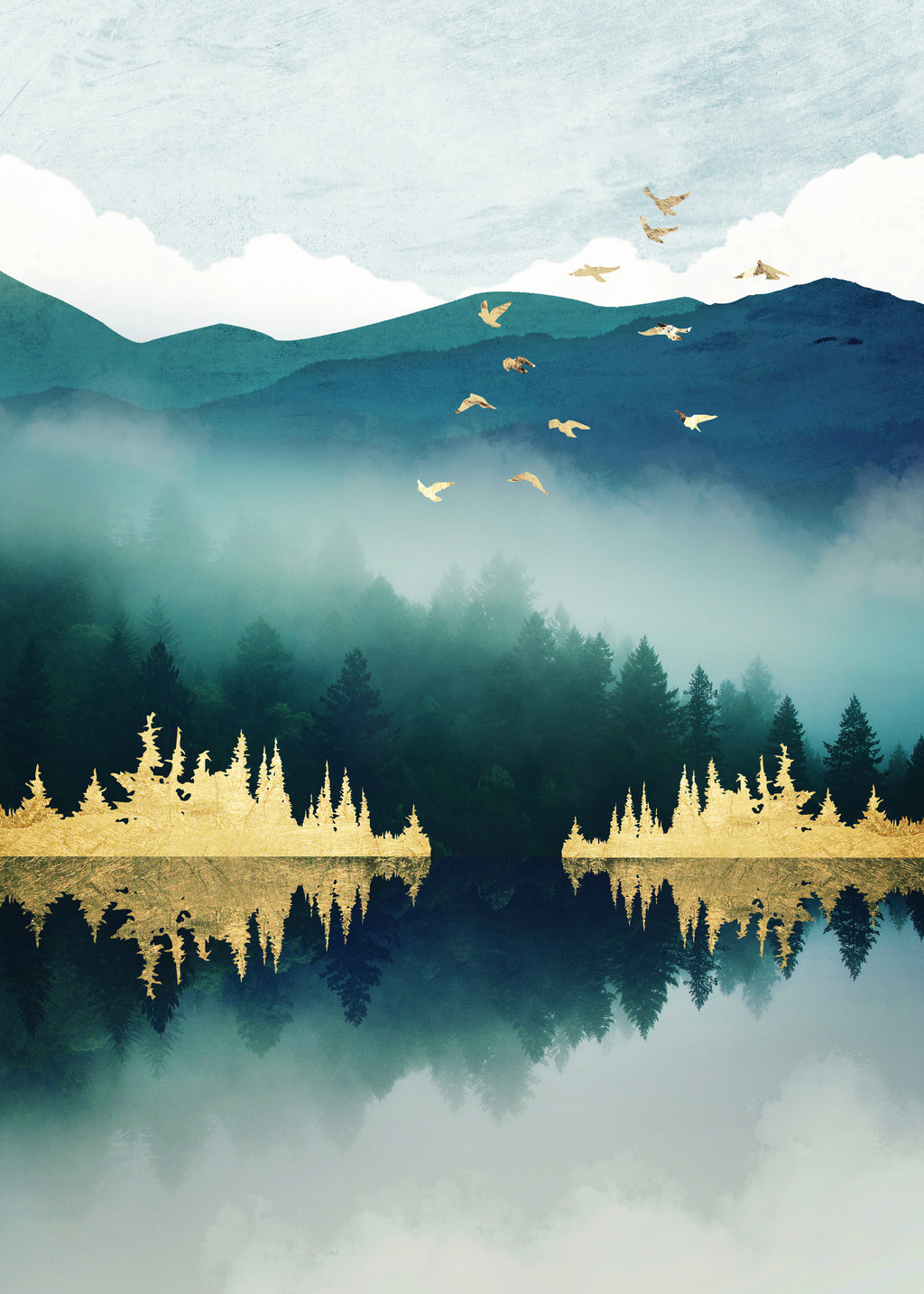 Mist Reflection - Unframed art print