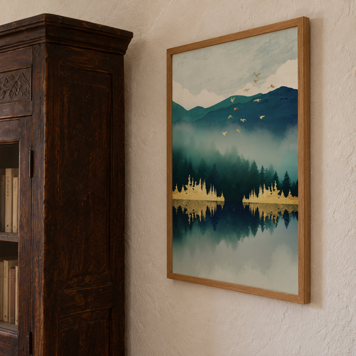 Mist Reflection - Framed poster detail