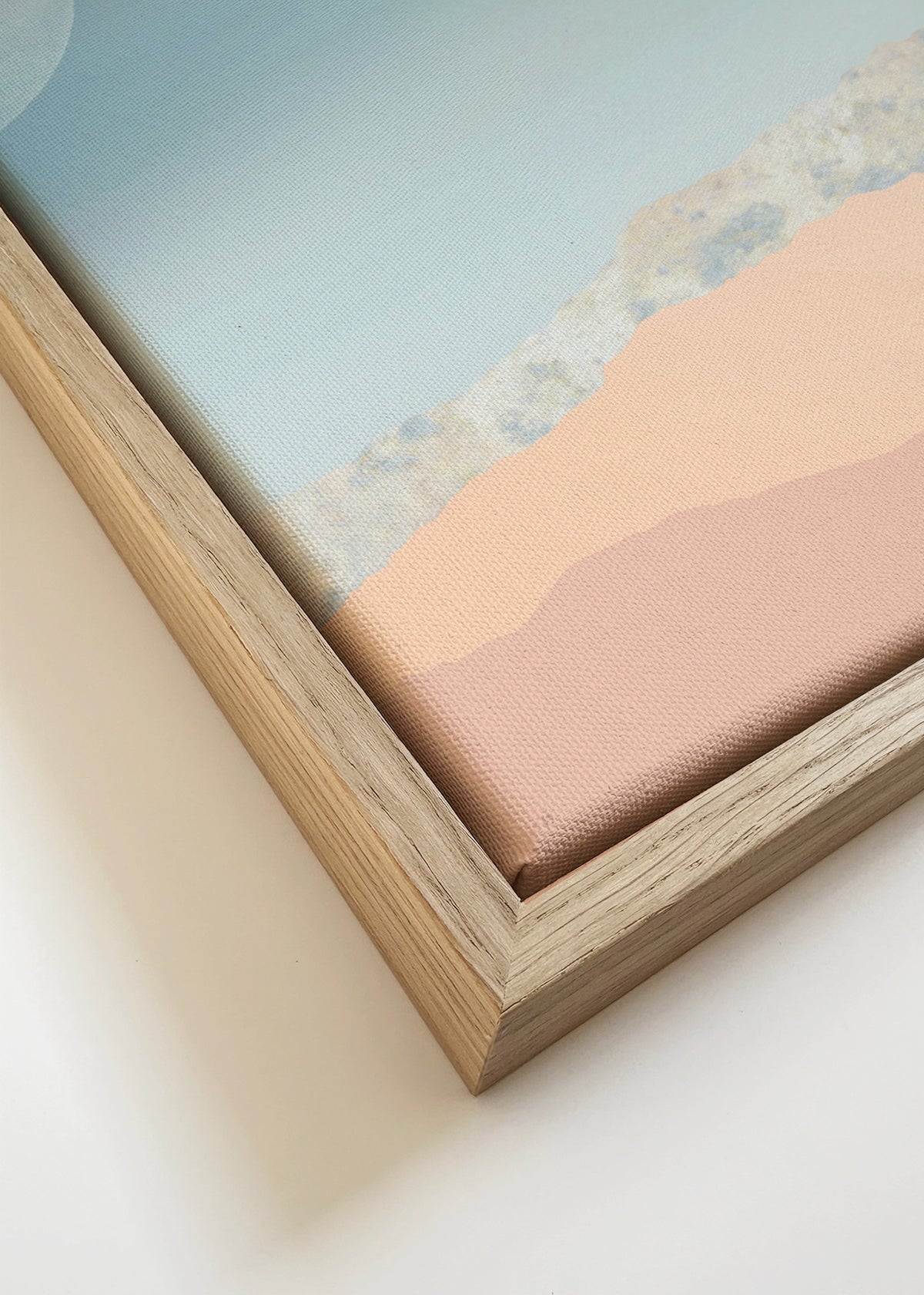 Mint Moon Beach - Framed canvas detail