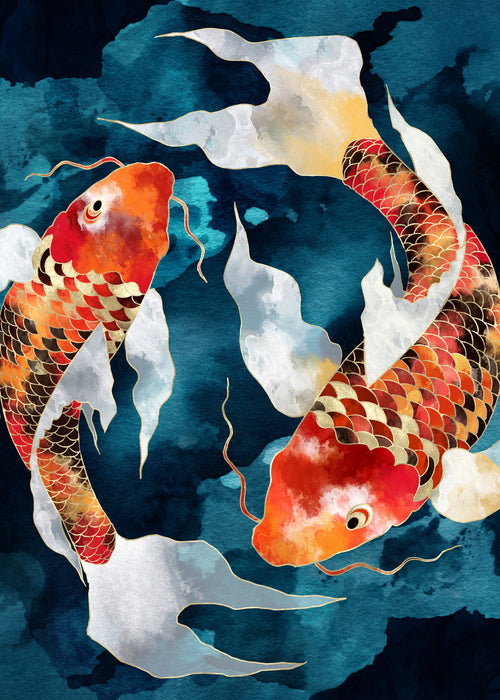 Metallic Koi II - Unframed art print