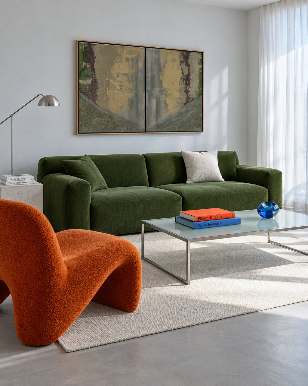 Sky - Framed canvas in an interior