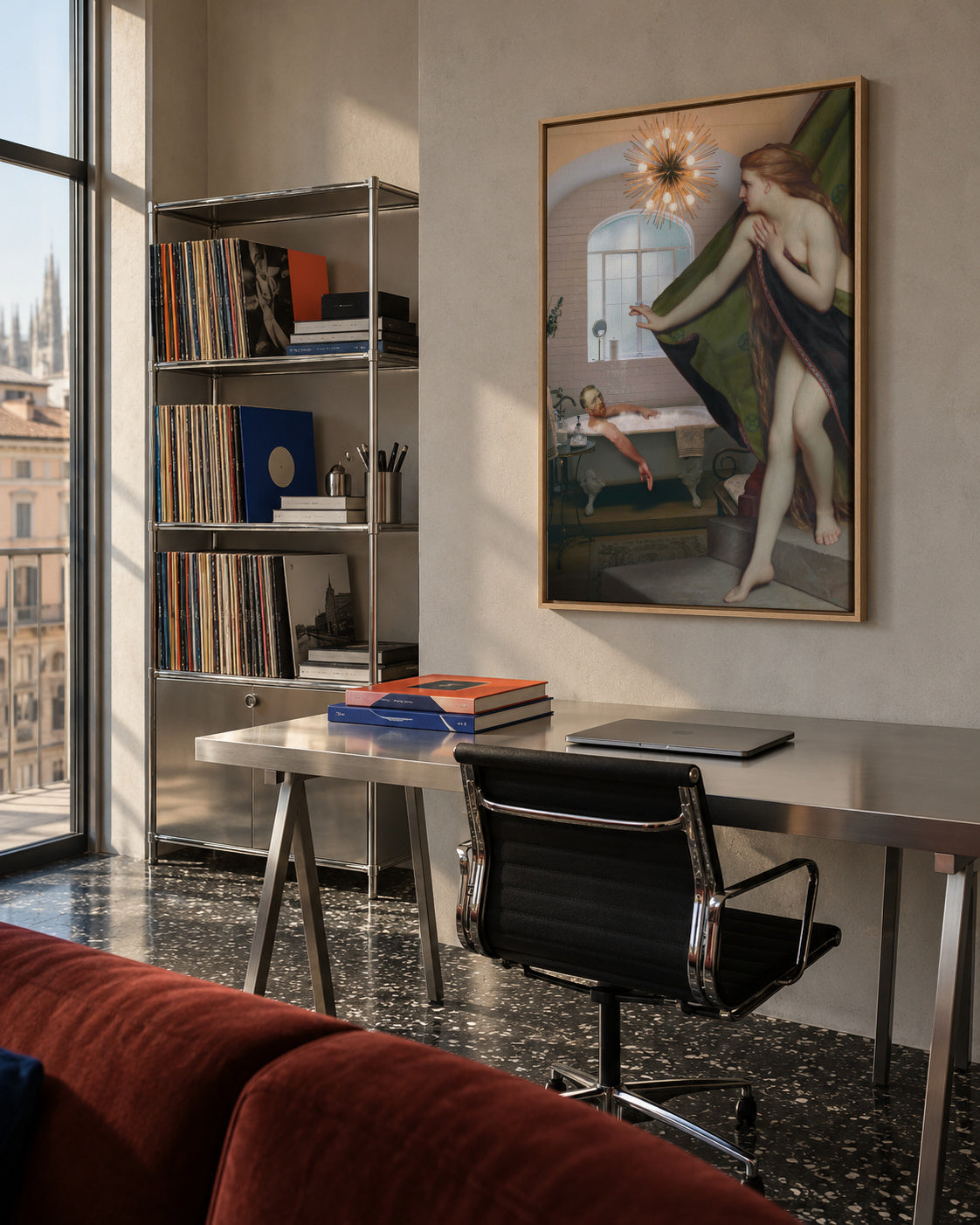 Bath meeting - Framed canvas in an interior