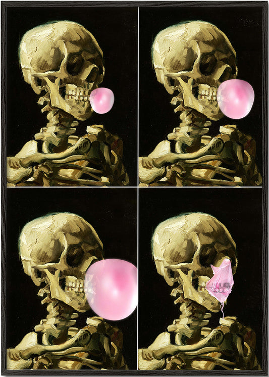 Skull gum explosion