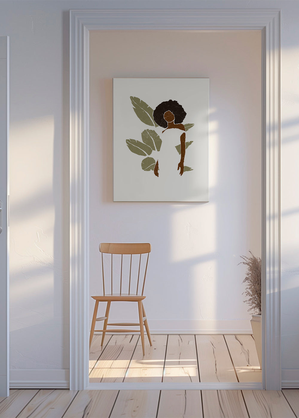 Boho Bird of Paradise Leaves I