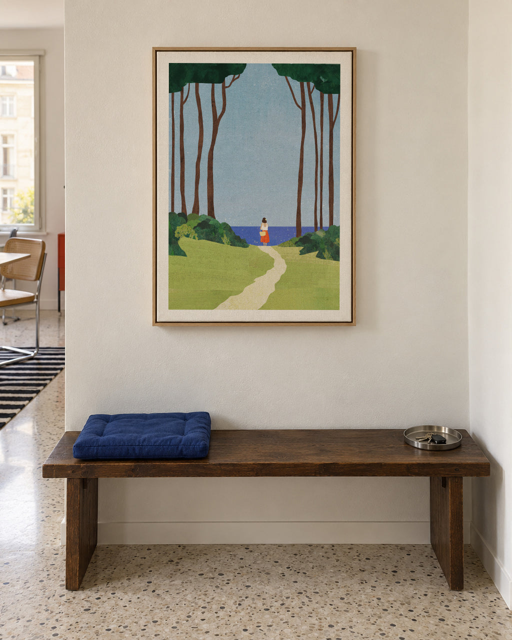 Day Trip - Framed canvas in an interior