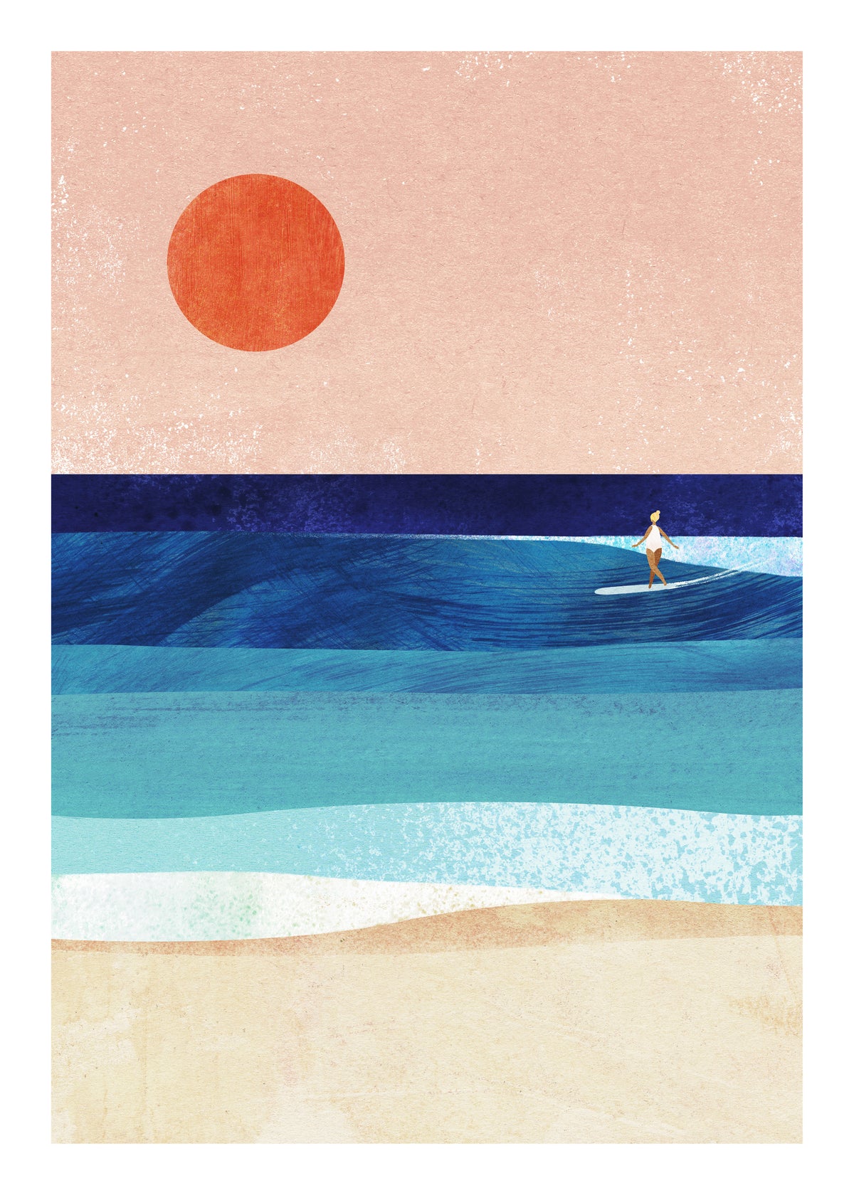 Surf Girl V - Unframed art print