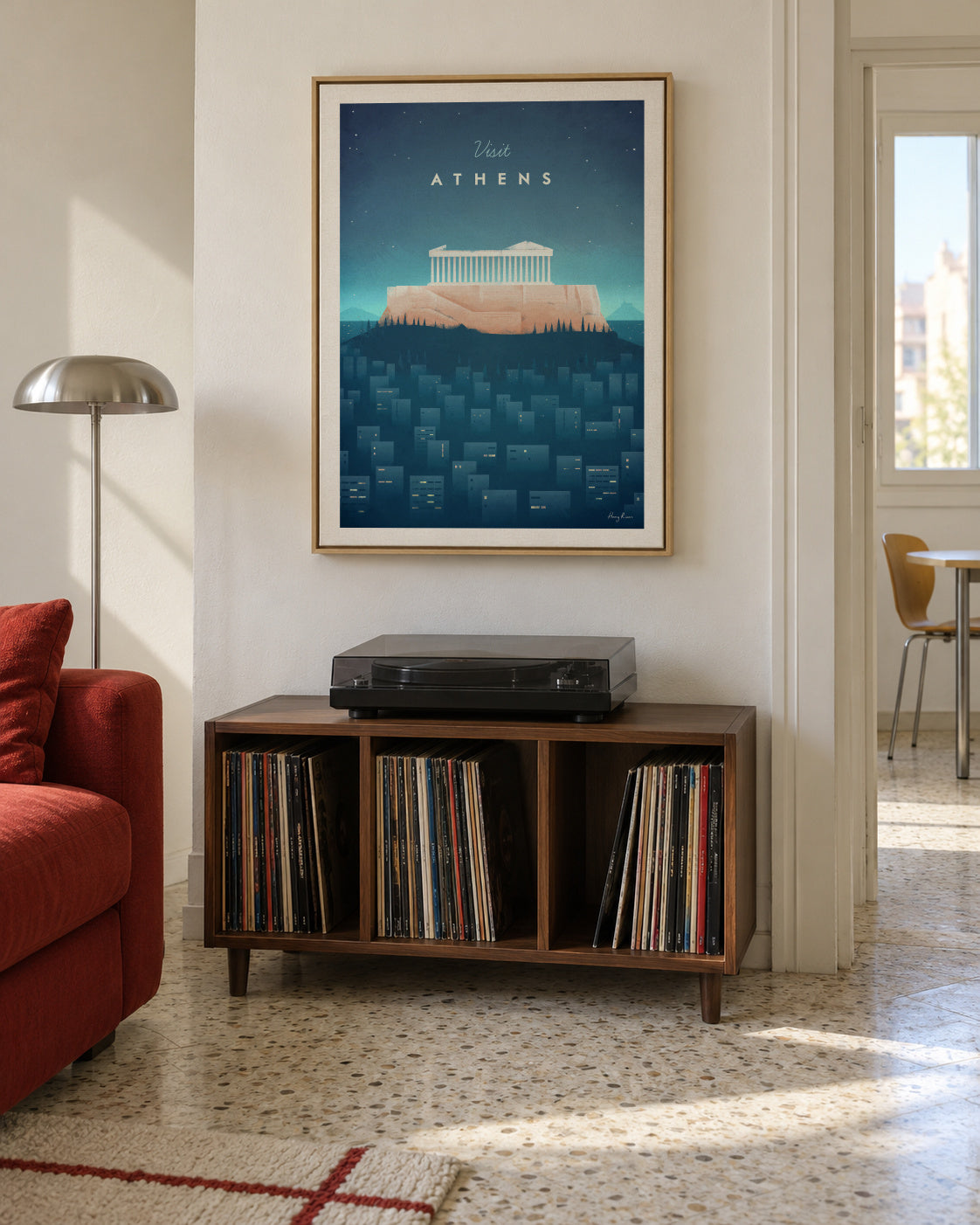 Athens - Framed canvas in an interior