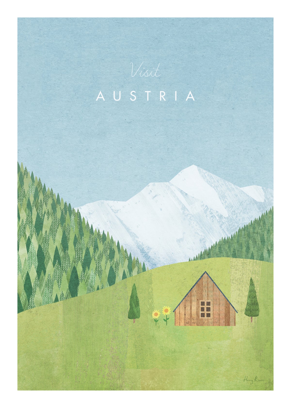Austria - Unframed art print