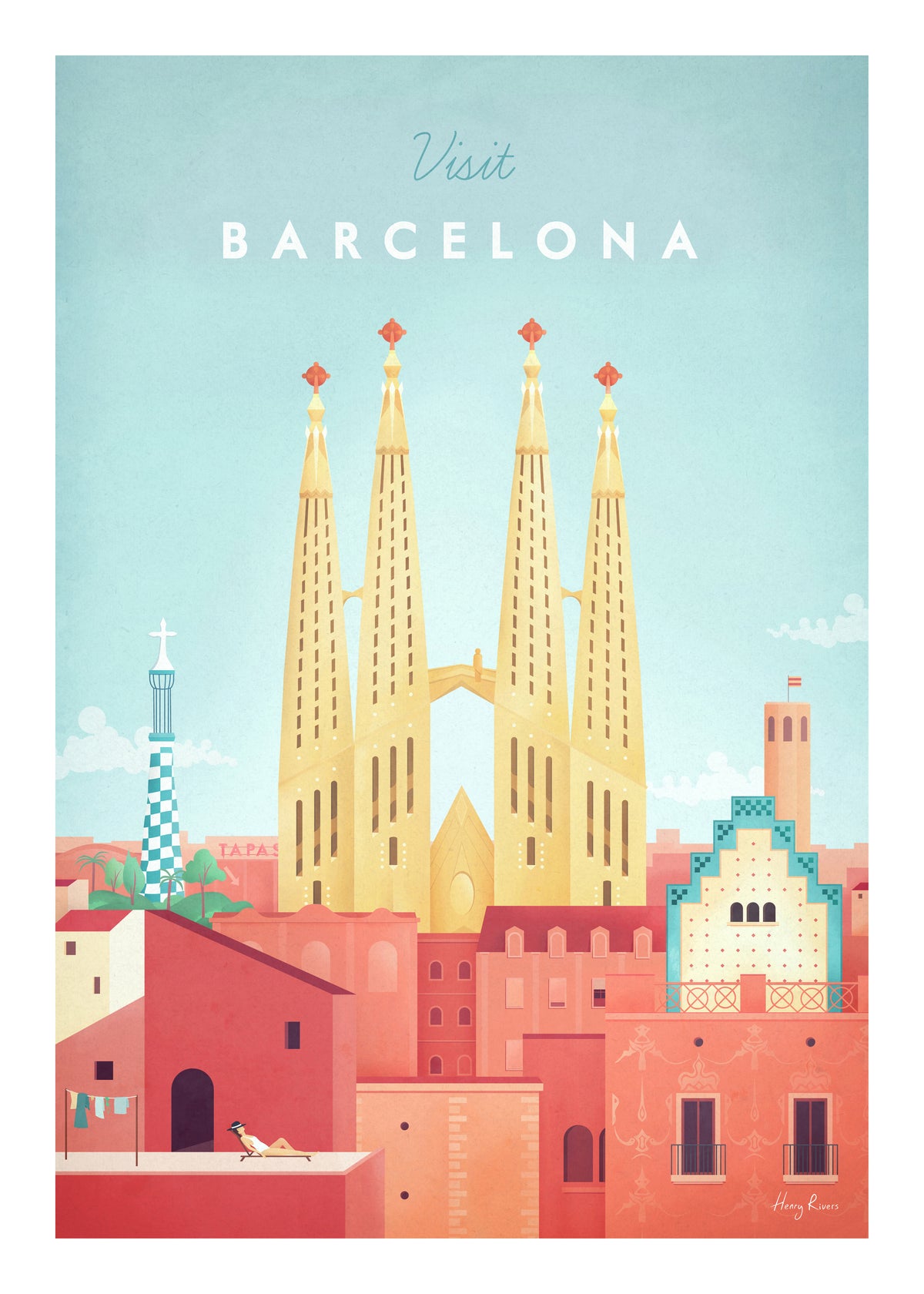 Barcelona - Unframed art print