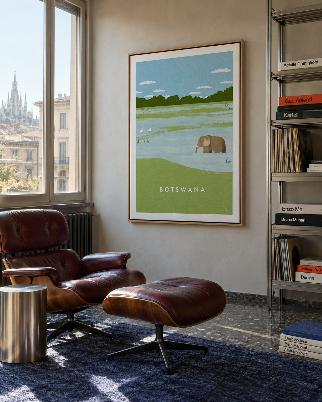 Botswana - Framed canvas in an interior