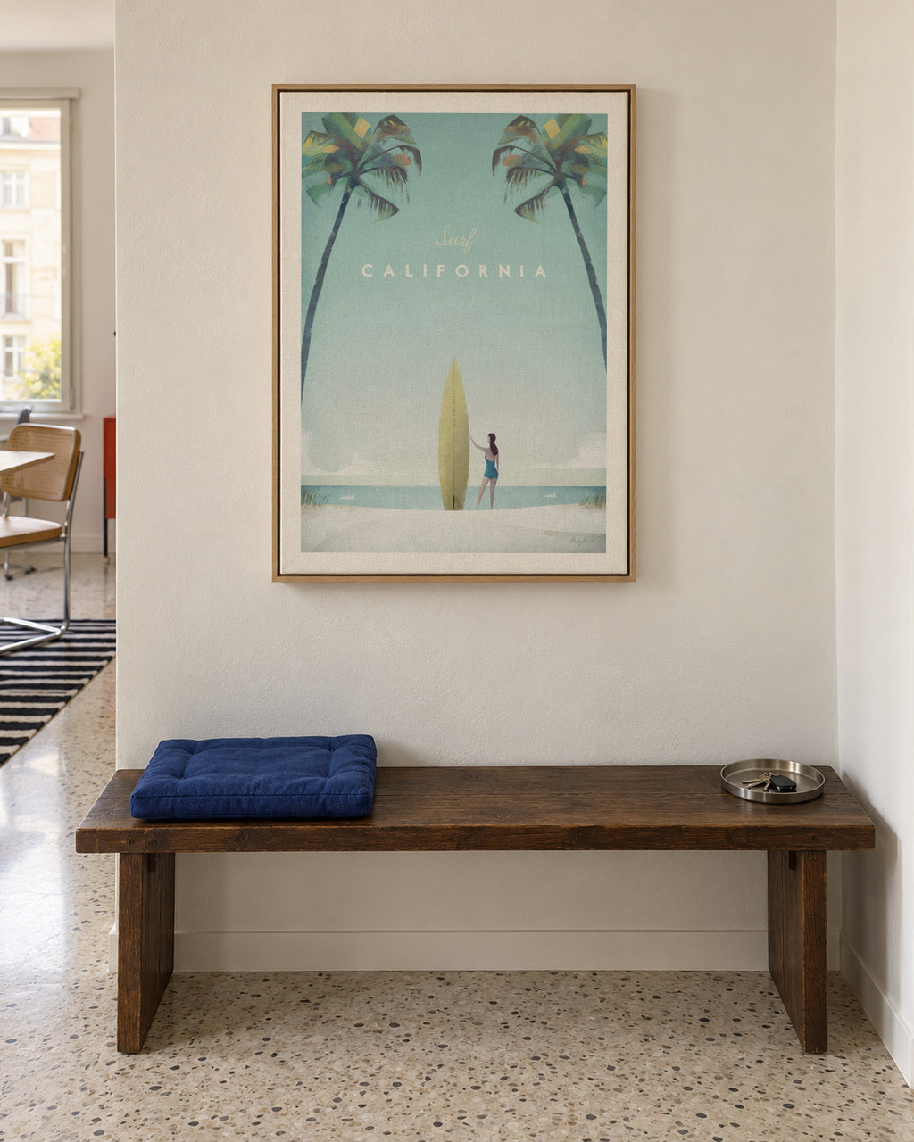 California - Framed canvas in an interior