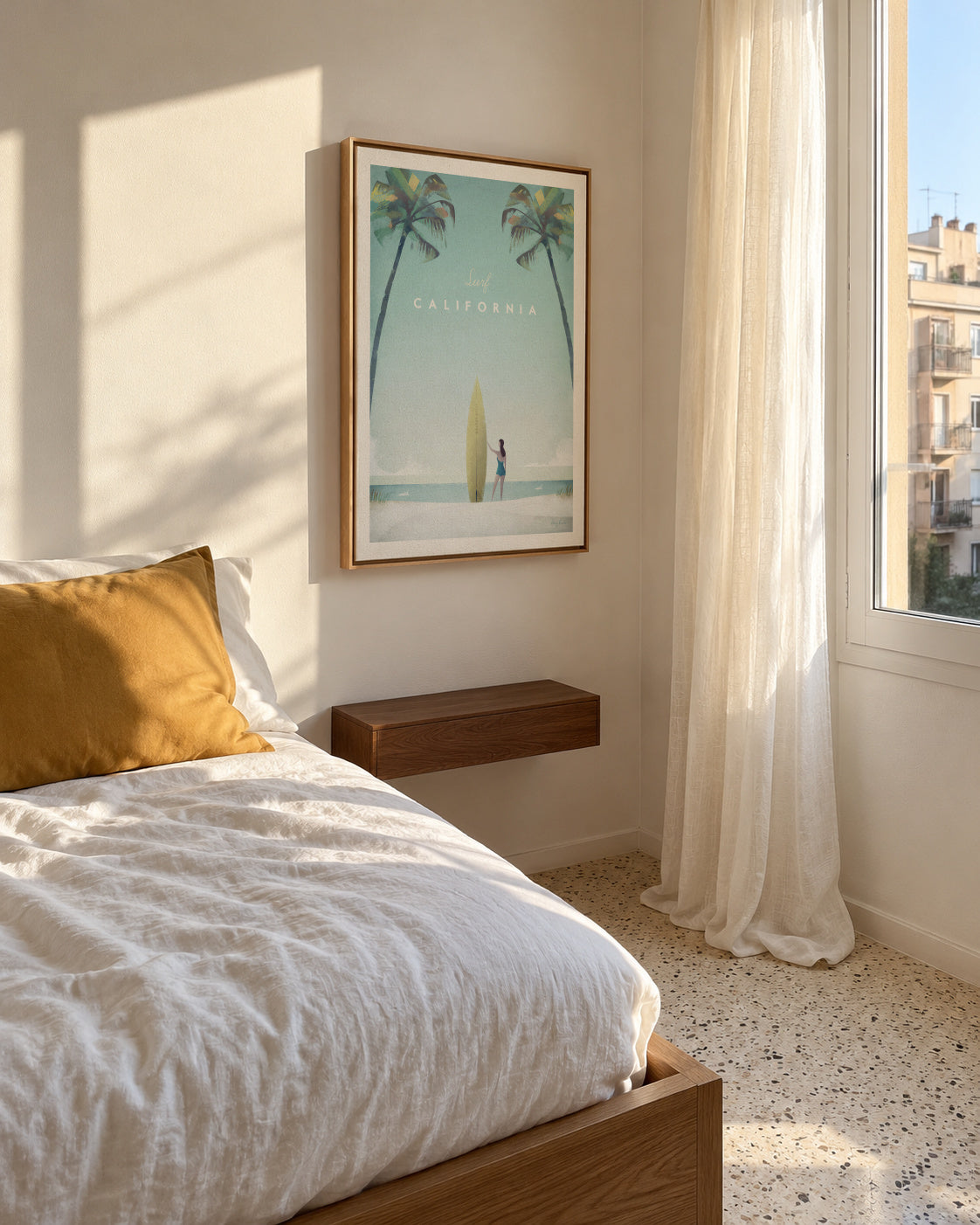 California - Framed canvas in an interior