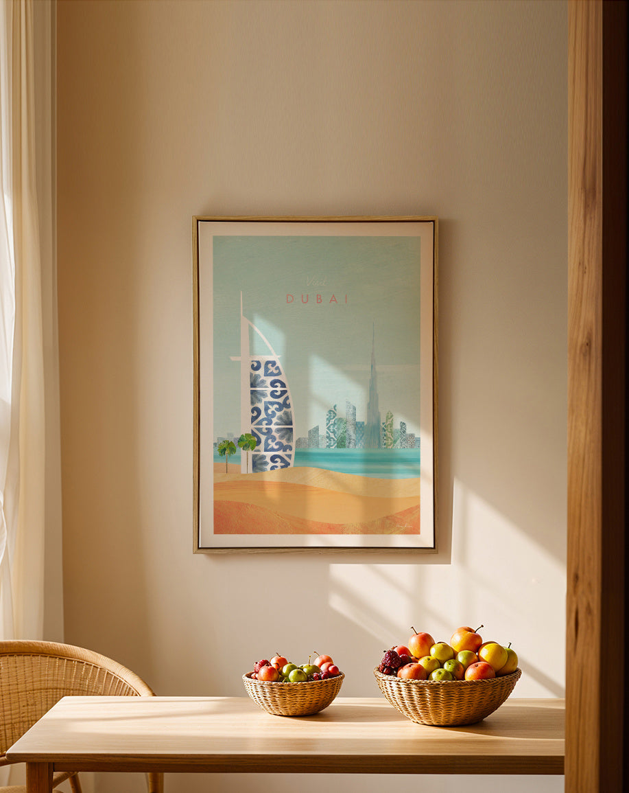Dubai - Framed canvas in an interior