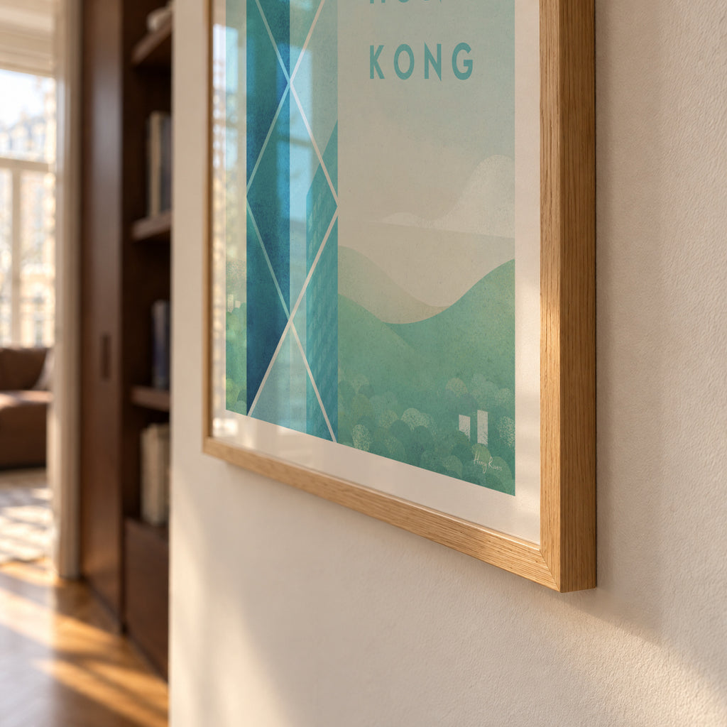 Hong Kong - Framed poster detail