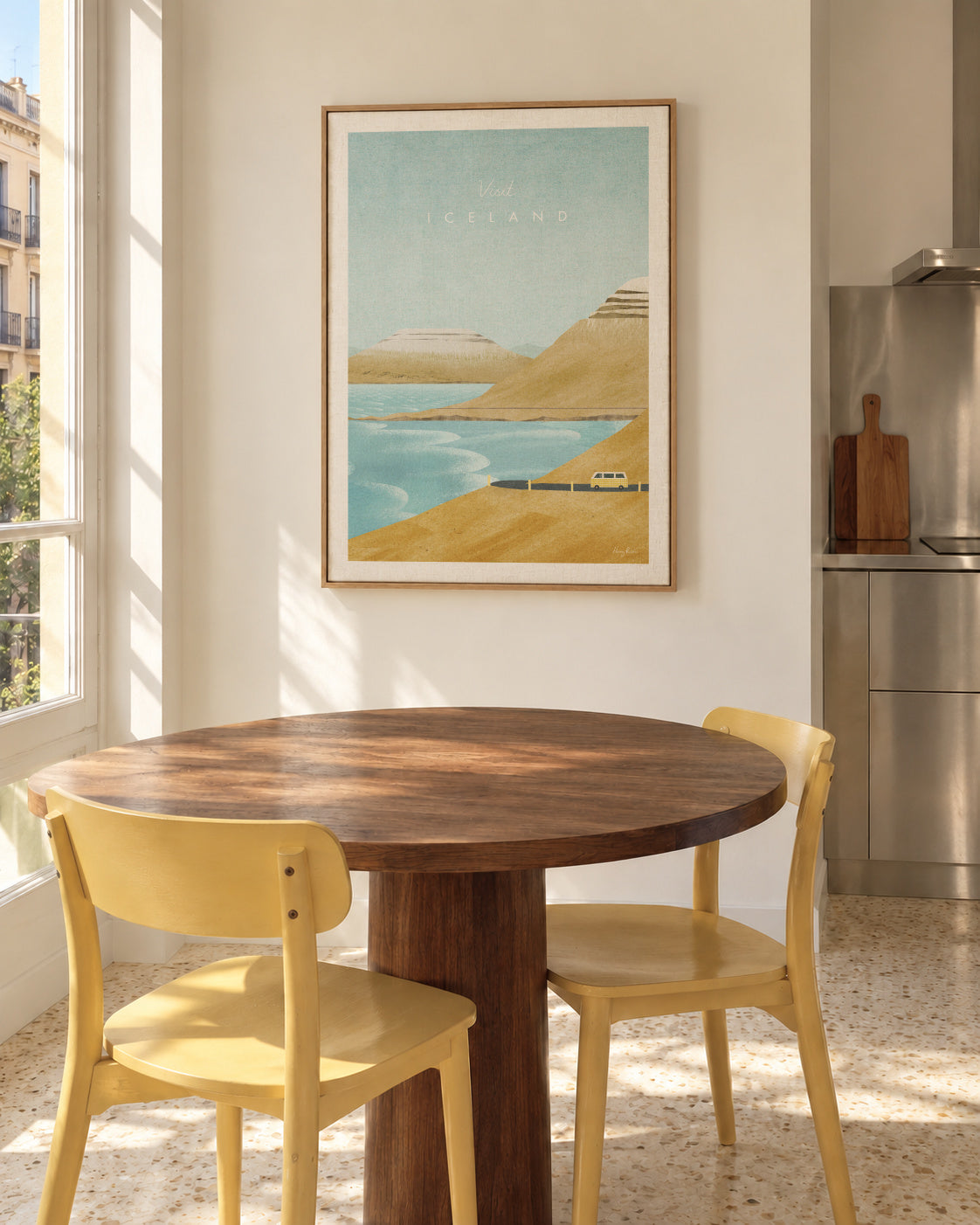 Iceland - Framed canvas in an interior