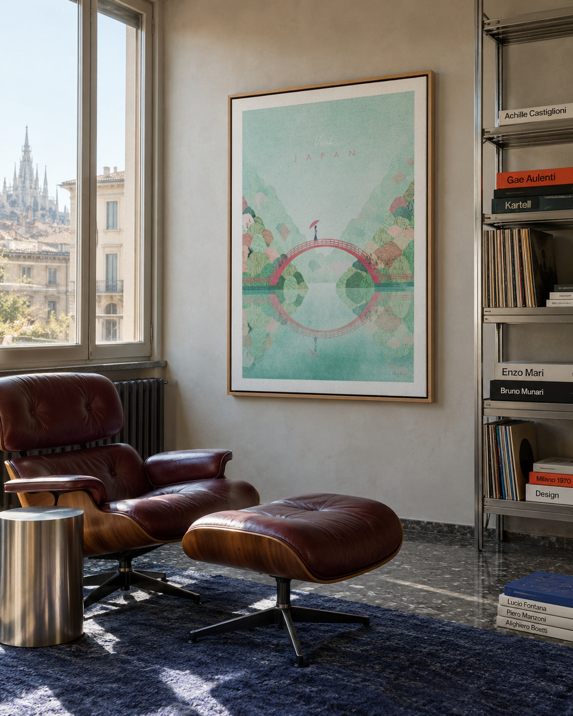 Japan II - Framed canvas in an interior