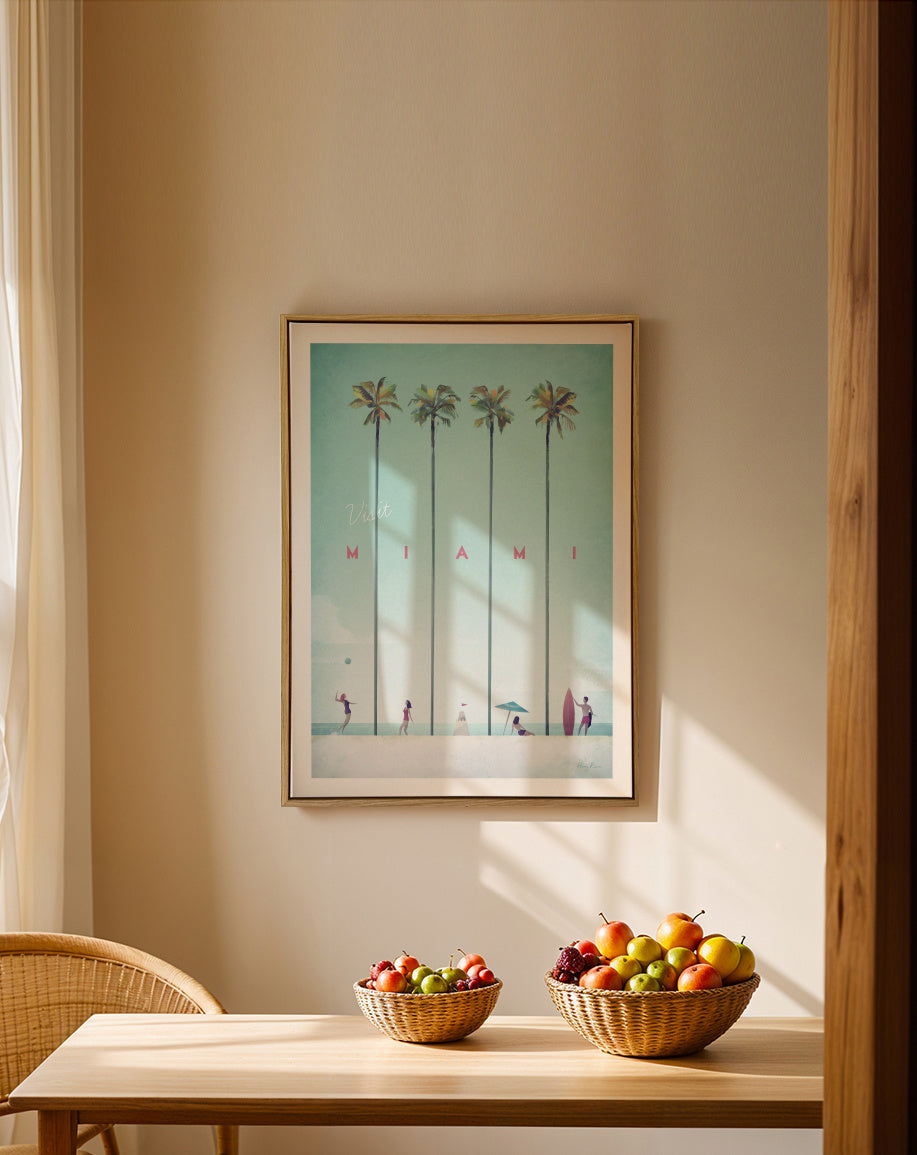 Miami - Framed canvas in an interior