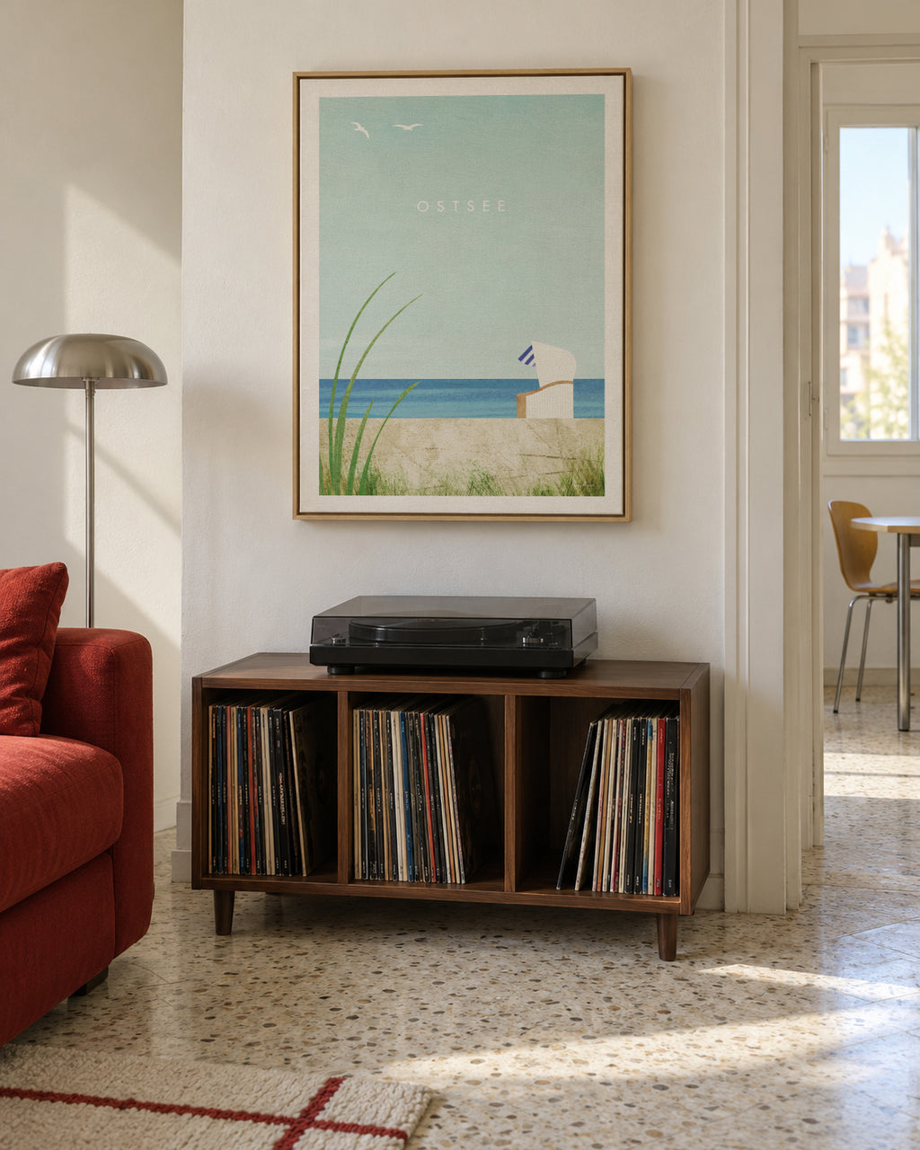 Ostsee - Framed canvas in an interior