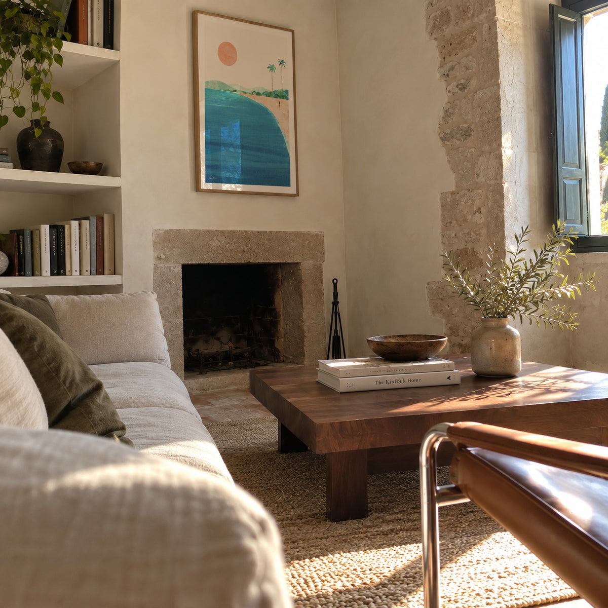 Paradise - Framed poster in an interior