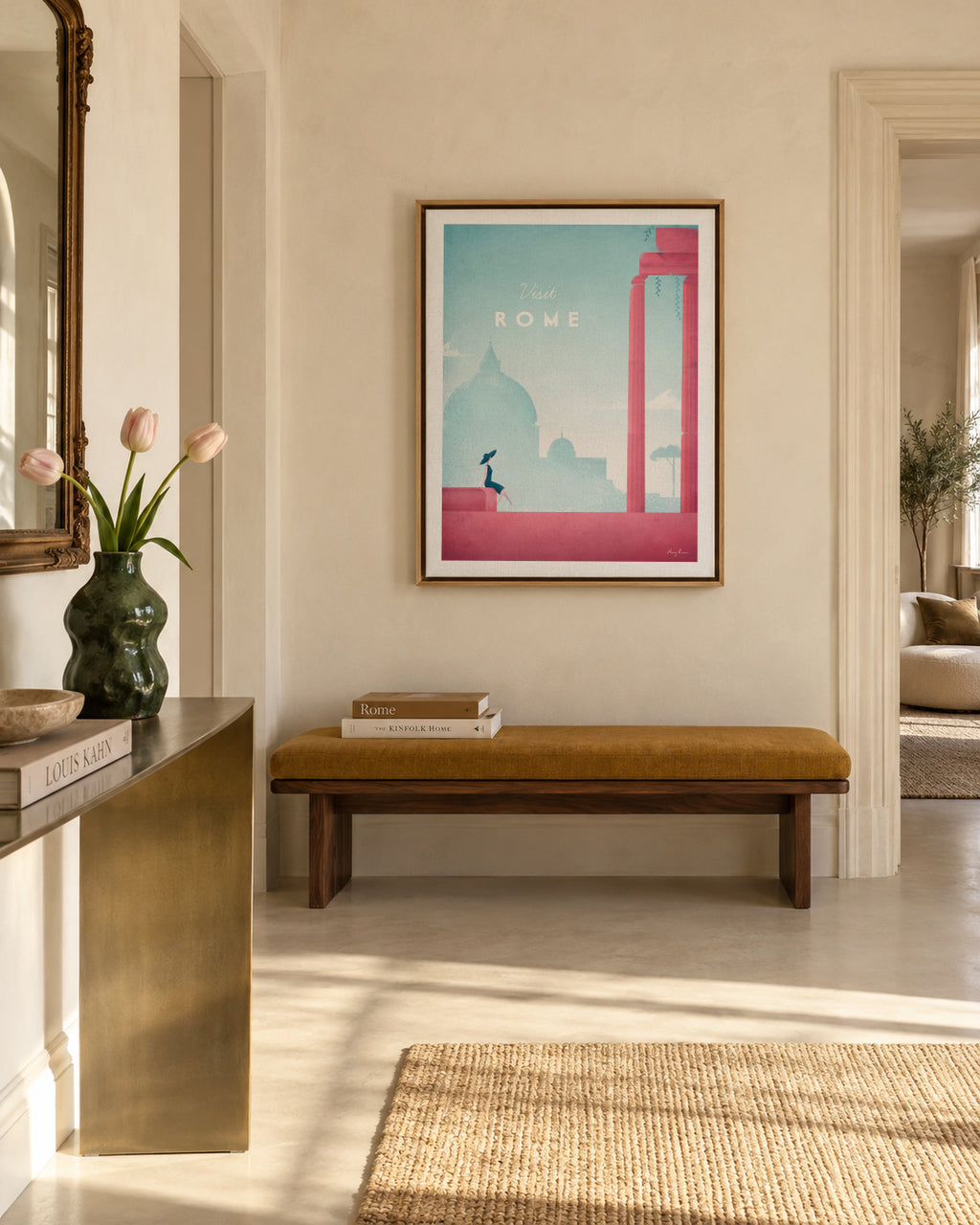 Rome - Framed canvas in an interior