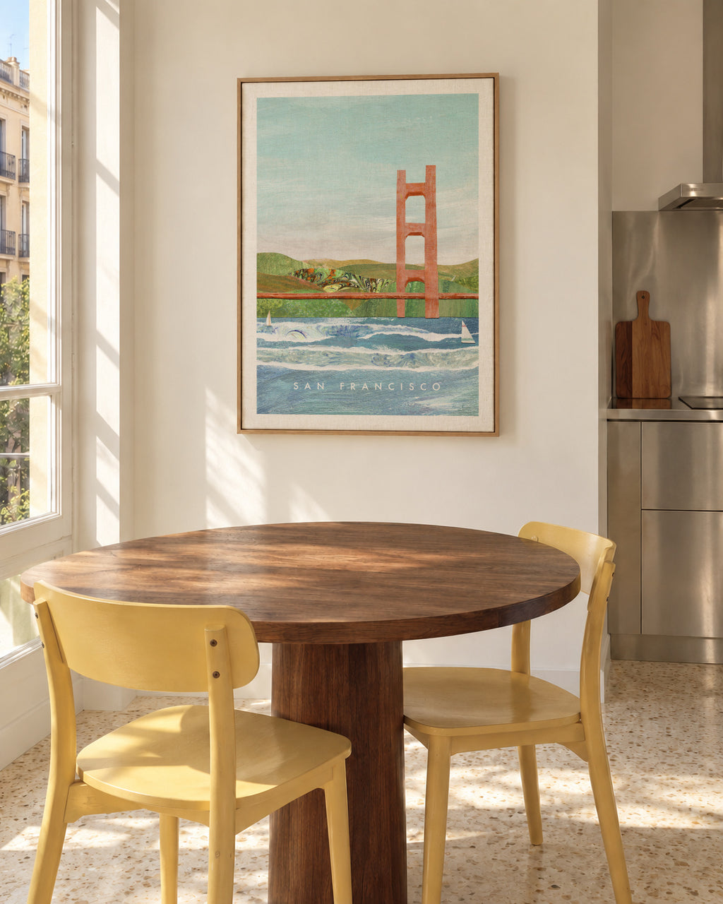 San Francisco II - Framed canvas in an interior