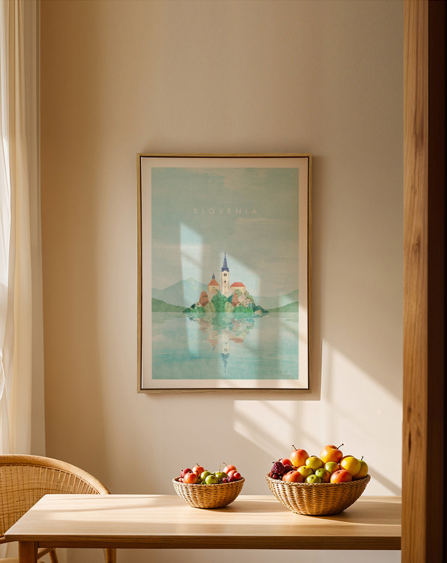 Slovenia - Framed canvas in an interior