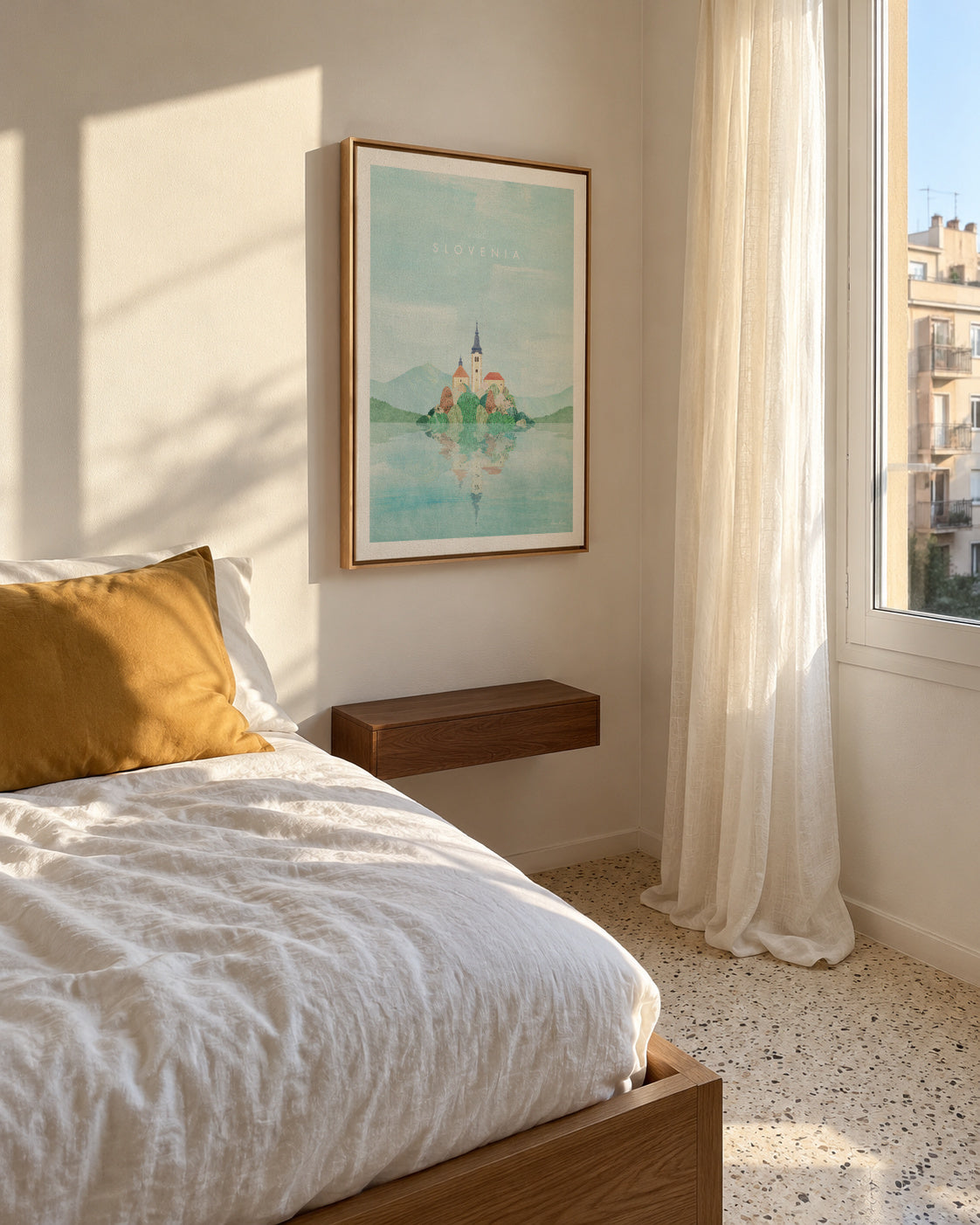 Slovenia - Framed canvas in an interior