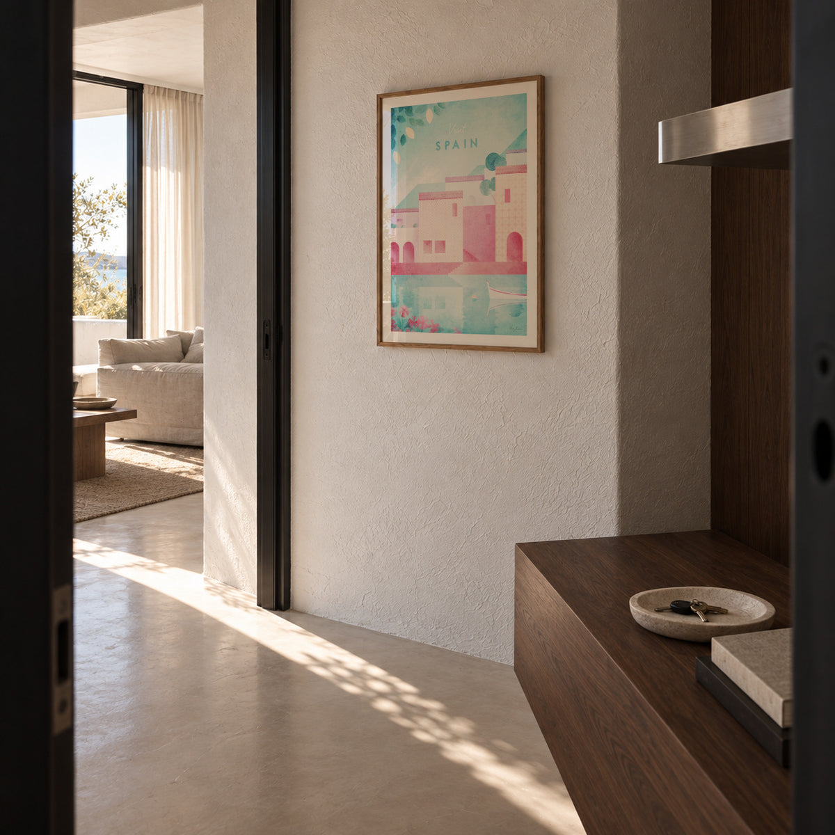 Spain - Framed poster in an interior