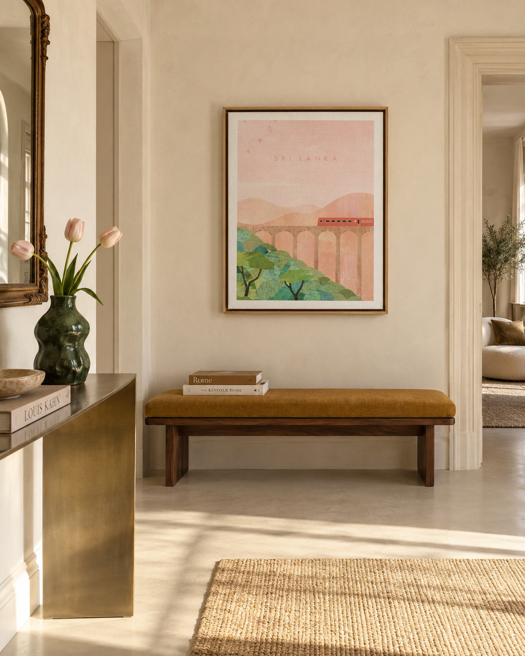 Sri Lanka - Framed canvas in an interior