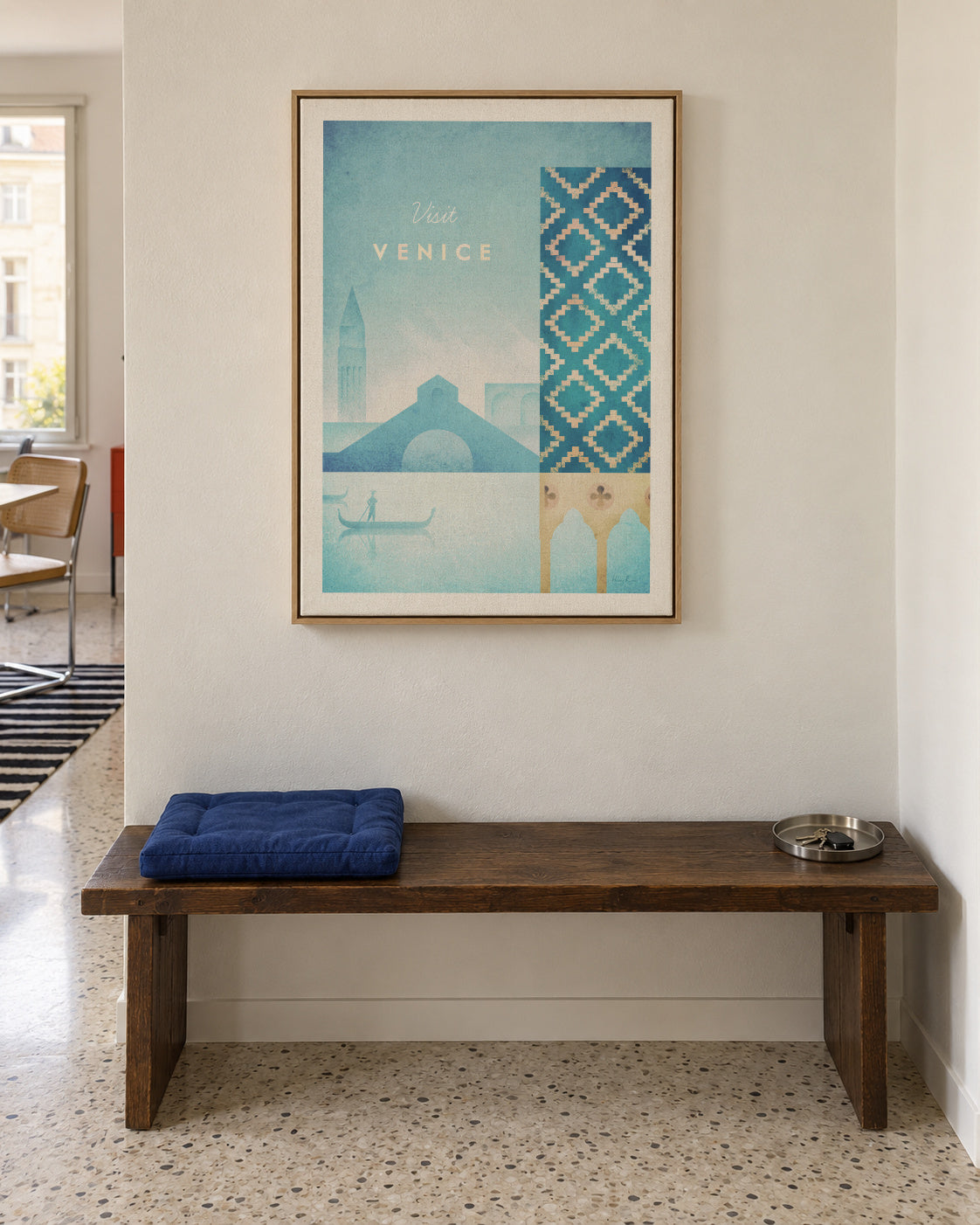 Venice - Framed canvas in an interior