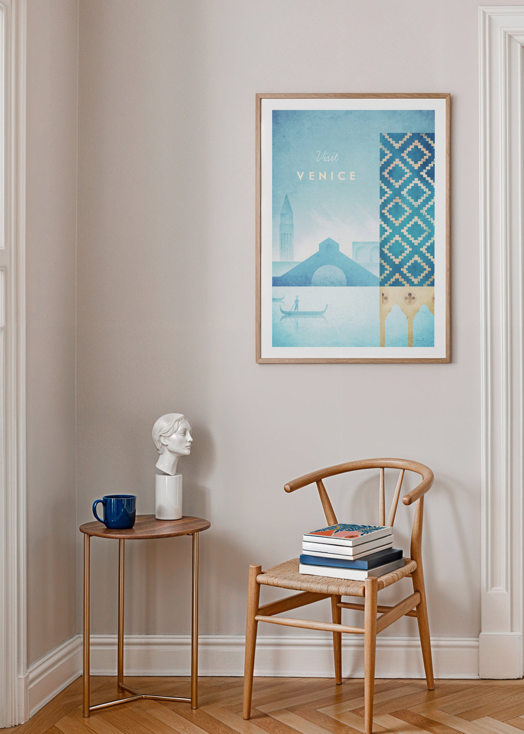 Venice - Framed poster in an interior